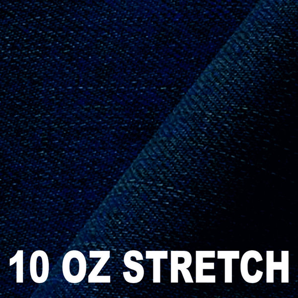 Jeans Stretch Stoff Baumwolle 10-OZ, mittelblau