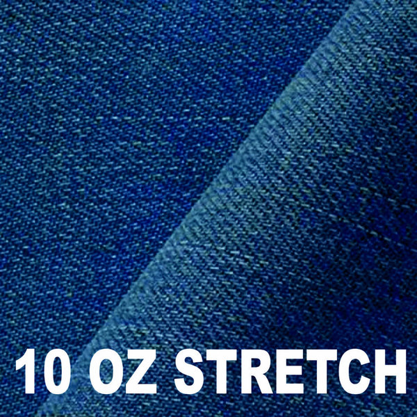 Jeans Stretch Stoff Baumwolle 10-OZ, blau